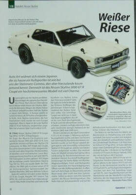 Nissan Skyline 2000 GT-R Coupe in 1-18 von Autoart....ein Modellbericht #1601c
