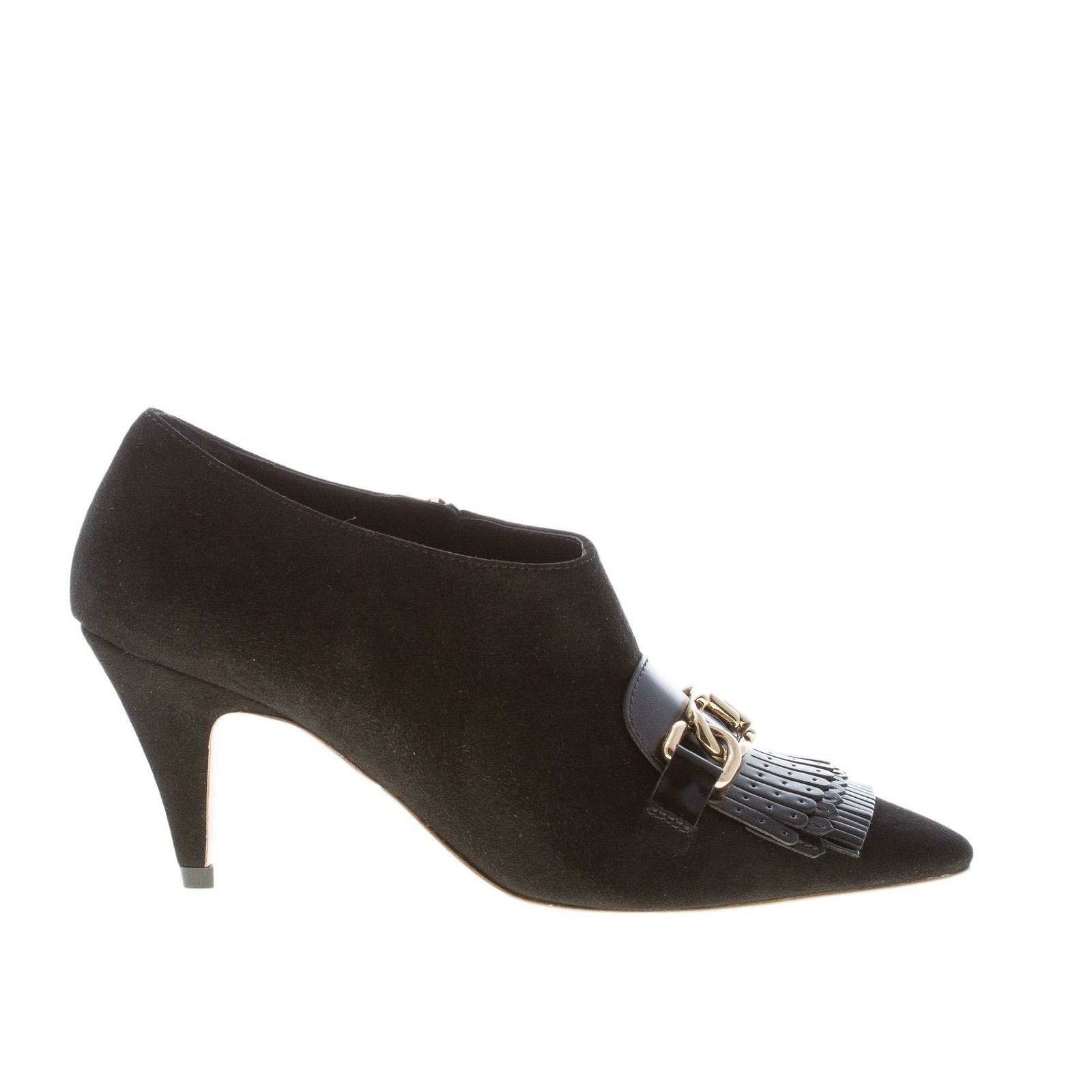 Ботинки damen schuhe schwarz из замши stefeletten mit с застежкой-молнией kette maxi-fransen 67590₽