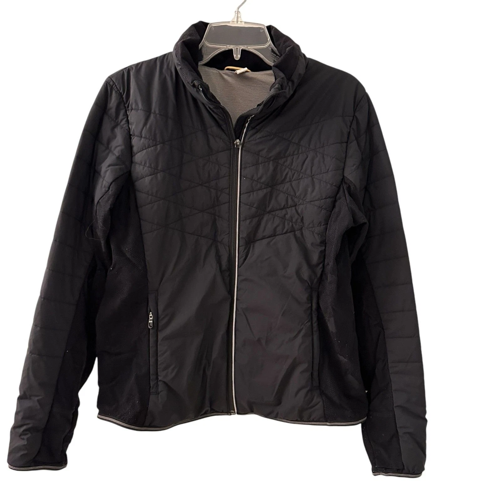 lole montreal soft full zip light weight layering ski bomber jacket