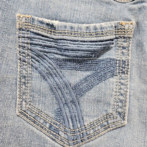 Seven 7 Damen Denim Shorts Größe 4 Used-Look Medium Wash Mid Rise Jeans MY3023 - Bild 15 von 19