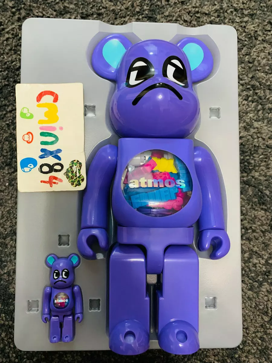 100% Authentic Bearbrick Atmos × Badmood 100% 400% Set | eBay