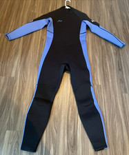 Men's Full Body Wetsuit Hevto Guardian Neoprene Long Sleeve Black Blue  NEW