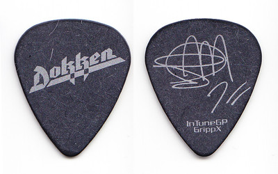 Dokken Sean McNabb Signature Schwarz/Silber Gitarrenplektrum - 2014 Tour