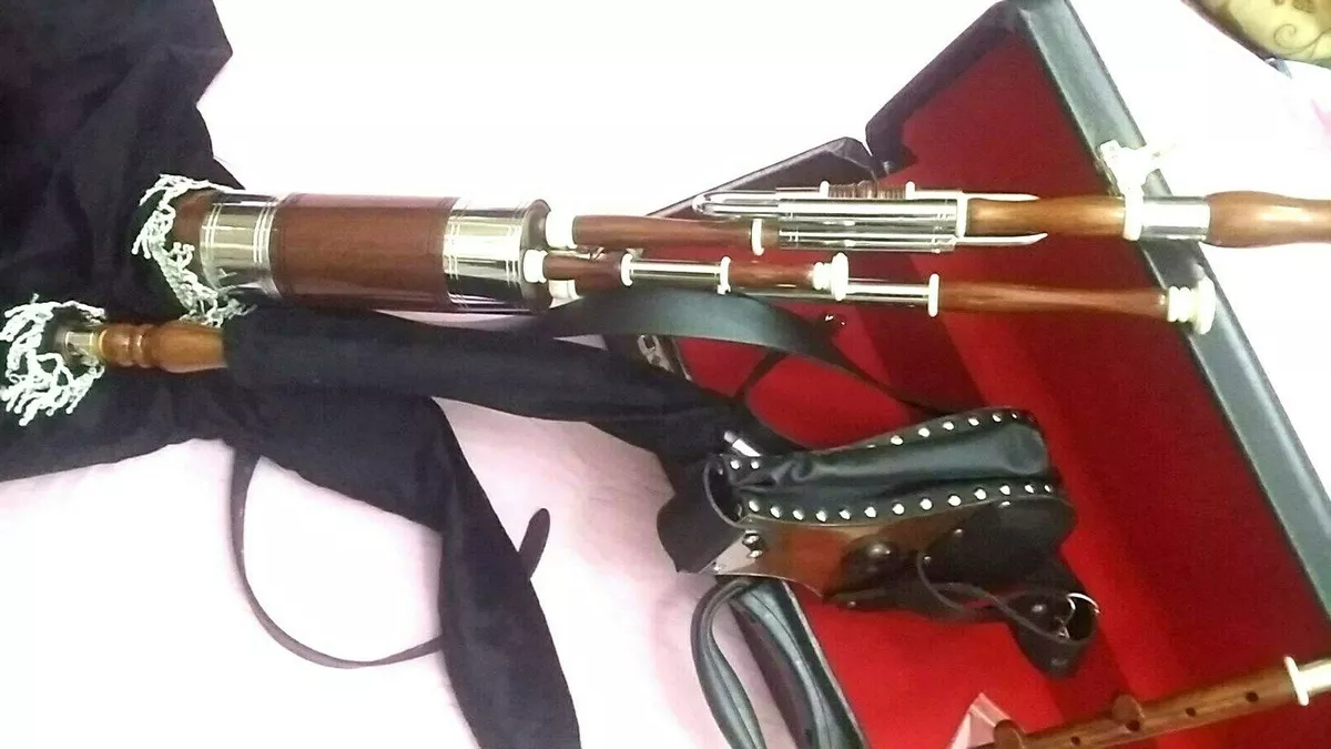 UILLEANN Pipe Half Set ROSE WOOD With Free Hard Box eBay