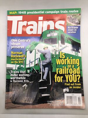 Trains Railroading Magazine October 2008 Vol 68 No 10 Working Railroad For You?
