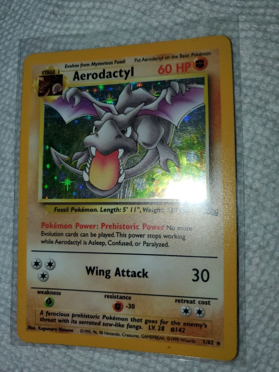 Pokemon Aerodactyl 1/62 Holo Fossil LP