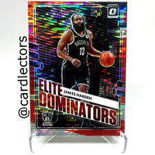 2020-21 Panini Donruss Optic JAMES HARDEN Elite Dominators 5 Red Pulsar PRIZM SP