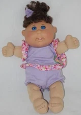 Cabbage Patch Kids CPK 2010 Diaper Purple Pink Flower Outfit 14" Doll Toy