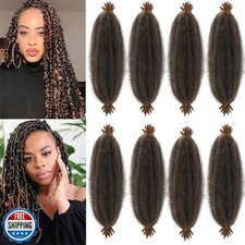 8 Packs Afro Twist Hair Pre Fluffed Spring Twist Hair Pre Stretched Wrapping