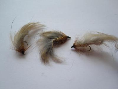 3 EA D16-7 MATUKA RABBIT NATURAL SIDE'S (SIZES), STREAMERS