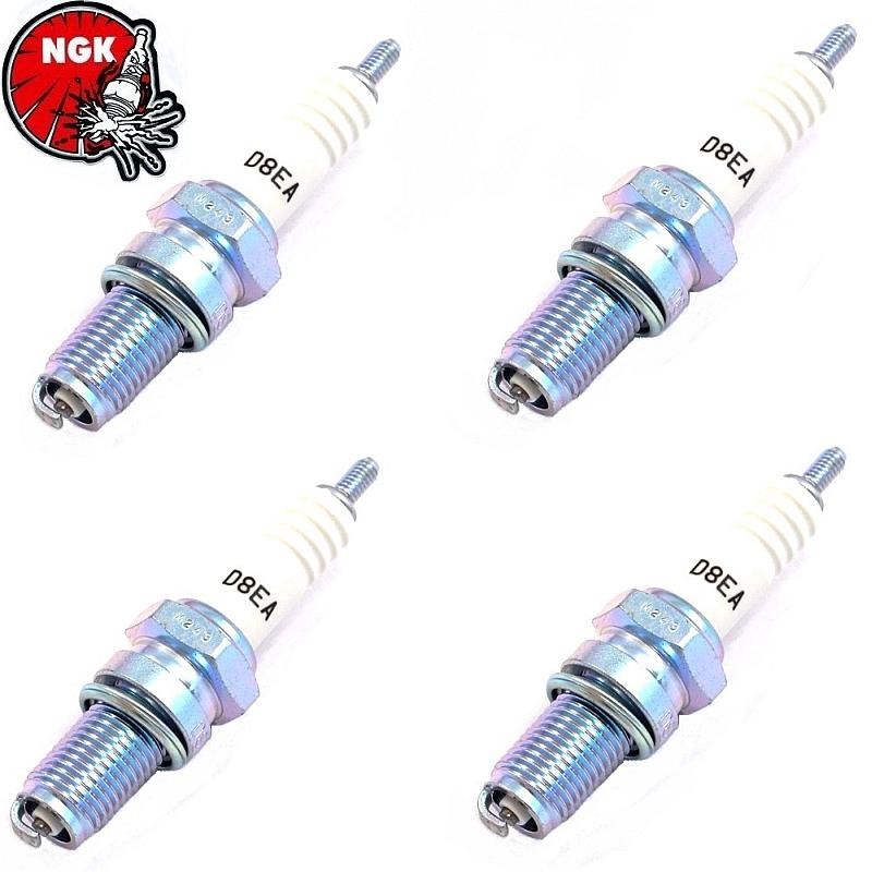 4 NGK D8EA Standard Spark Plug 12mm 3/4 Reach For Dirt Bikes  Sport Bikes
