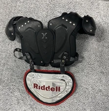 Xenith Football Shoulder Pads Youth Small Xflexion Fly Black Adjustable Straps