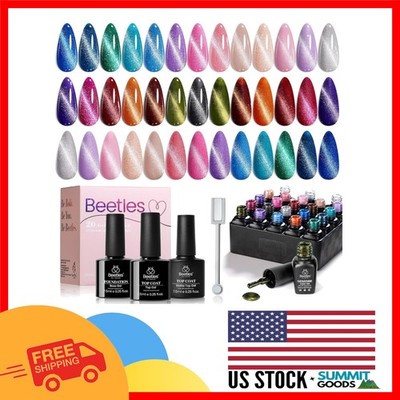 Luxury Cat Eye Gel Nail Polish Set - 20 Colors &  Top Coats for DIY Art