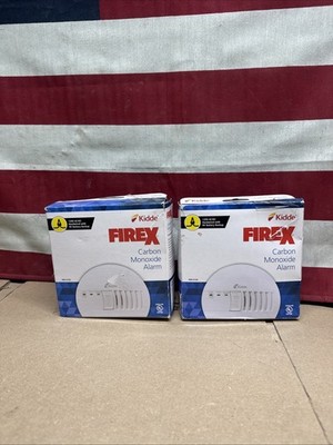 2 Pack Kidde Firex Hardwired Carbon Monoxide Detector w/LED, 9V Backup Battery