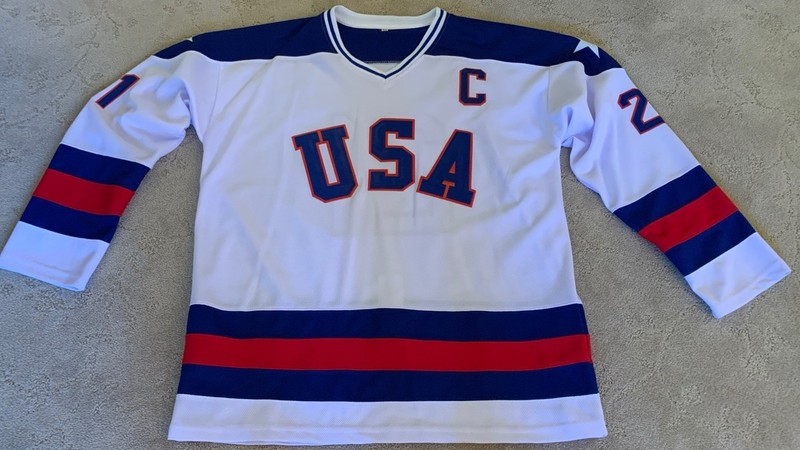 USA Eruzione #21 Olympic Hockey Jersey XL 