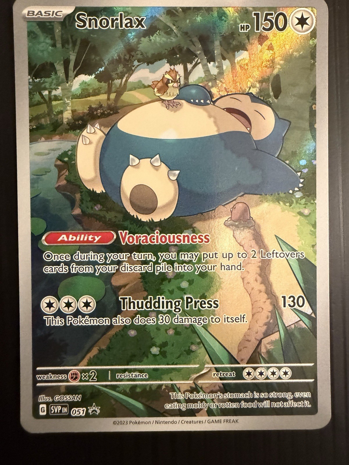 Snorlax 051 (NM) - Scarlet & Violet Black Star Promo - Pokemon TCG