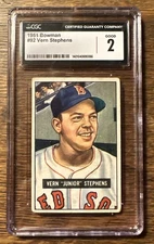 1951 Bowman #92 Vern Stephens  - Red Sox - CGS - 3 - Graded Good Vintage Card