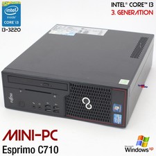 MINI PC COMPUTER FUJITSU ESPRIMO C710 2x RS-232 PORTA WINDOWS XP 4GB RAM 160GB