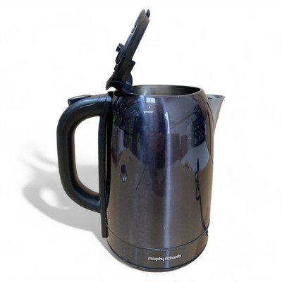 Morphy Richards 1,7L Edelstahl Wasserkocher Schwarz LOSER DECKEL