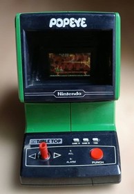 Nintendo Game & Watch Tabletop Popeye Green LCD Electronic Tested from JAPAN