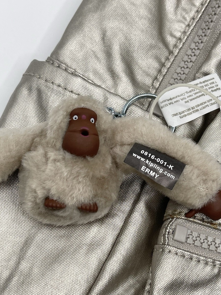 Kipling Bouree Backpack School Bag‎ Nylon Silver Beige Metallic BP4194 $114 Kipling Bouree Backpack School Bag Nylon Silver Beige  main image 2