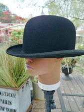 Vintage Men's Bowler Hat The Dixie by Adam Felt , Wool