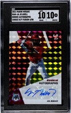 2021 Panini Mosaic Jo Adell RED YELLOW FUSION PRIZM /88 SGC 10 w/10 AUTO RC