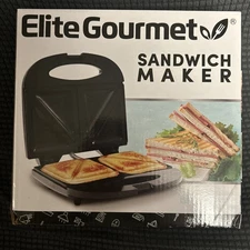 Elite Gourmet ESM2207 Maxi-Matic Sandwich Panini Maker Grilled Cheese Machine 