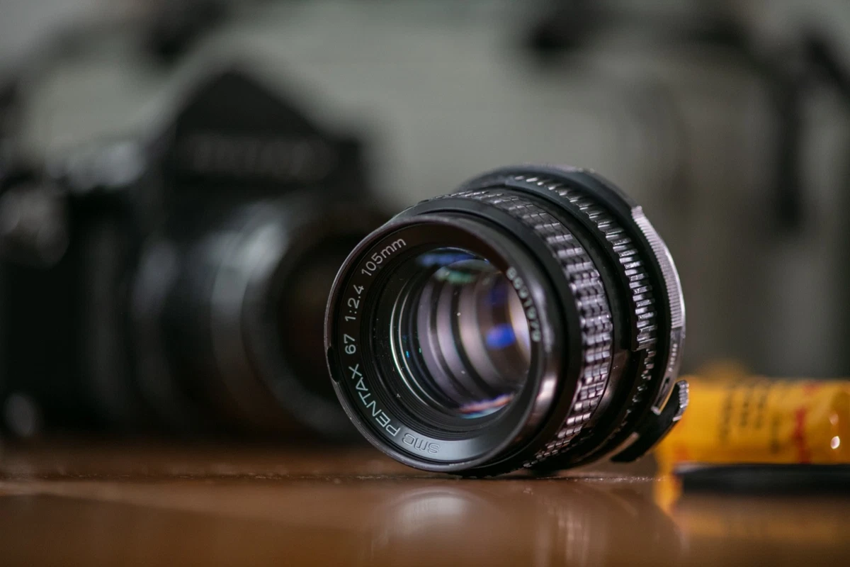 Pentax Camera Lenses SMC 105mm Focal f/2.4 Maximum Aperture for