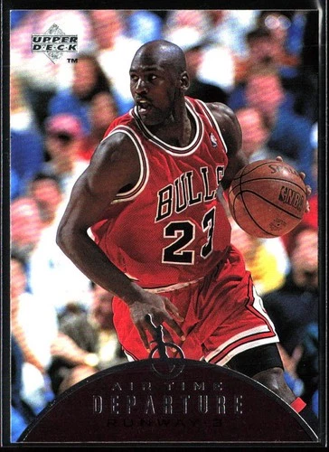 1997-98 Upper Deck Michael Jordan Air-Time Departure, Card # AT9