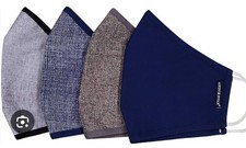 LOT OF 4- 4 UNITS Reusable Cotton Washable Cloth Unisex Face Masks L/XL
