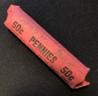 1938-P Lincoln Wheat Cent Penny Roll - 50 Coins