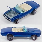 Hot Wheels Redline HK 68 Blue Custom Firebird Cream Interior Excellent