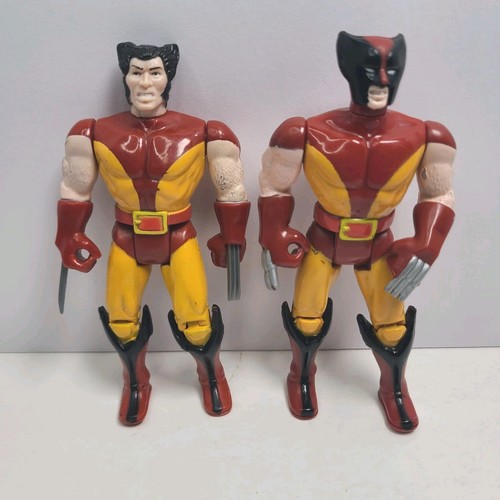 Wolverine Action Figuren 2 Stück Marvel X-Men Toy Biz 1991 Vintage gebraucht