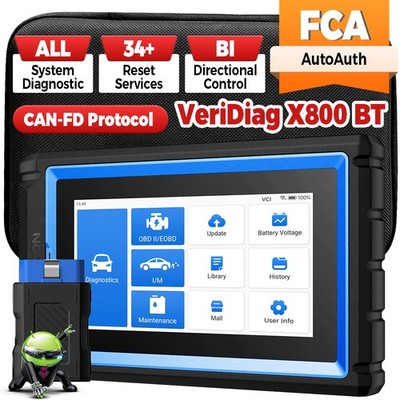 TOPDON VDX800 BT OBD2 Scanner CAN-FD FCA SGW SFD Bidirectional Diagnostic Tool
