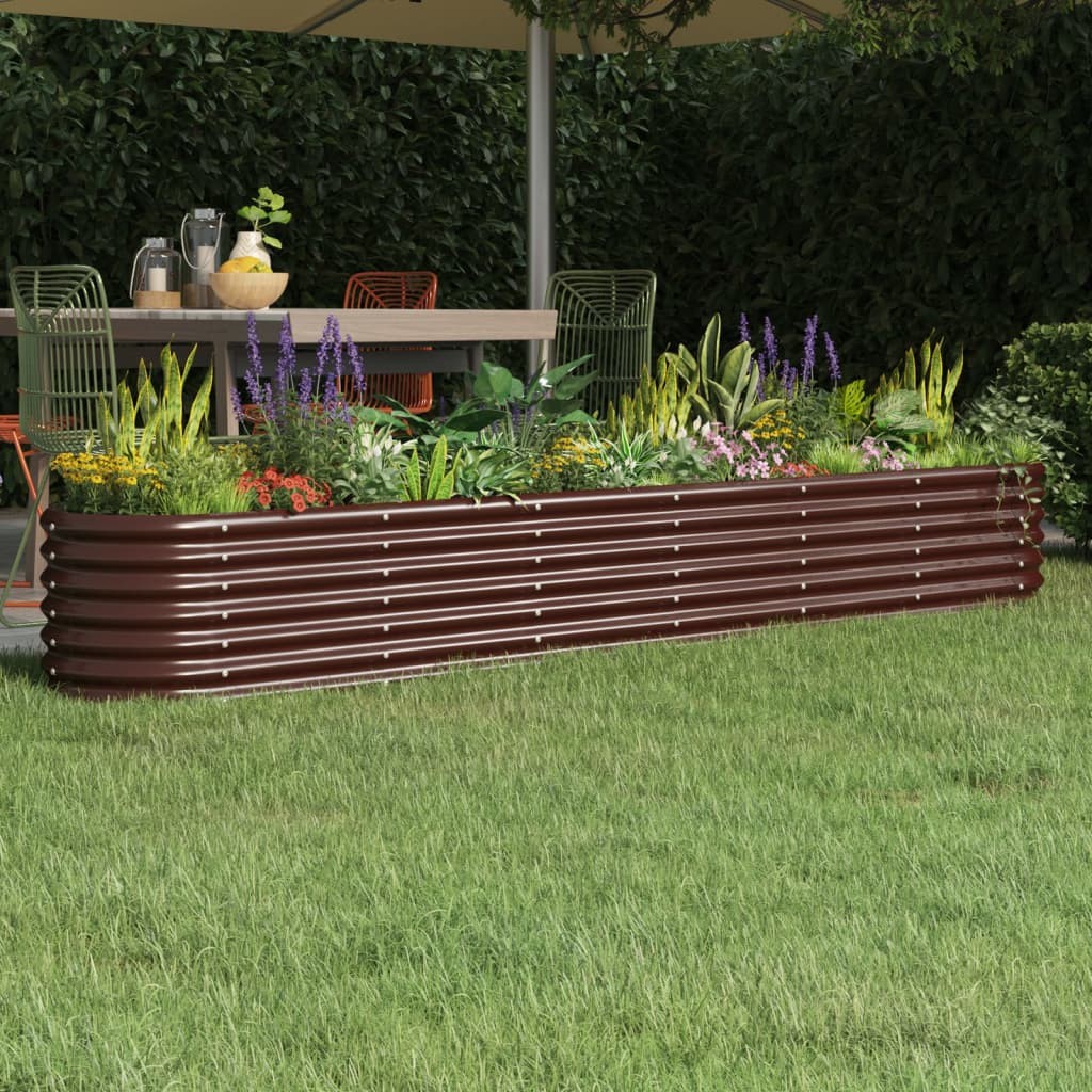 vidaXL Letto Giardino Marrone 260x40x36cm | Crea il tuo Orto Bio