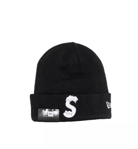 Bonnet noir neuf avec logo Supreme x New Era FW20 Frost S ✅?