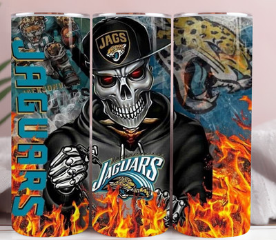 Jaguars Football 20oz Stainless Steel Tumbler   Game Day Sports Fan Cup