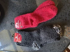 Set Of 2 Pair Of Snugadoo Chaussettes Adult One Size Fits All Super Soft Socks