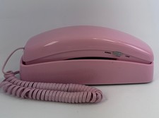Vintage AT T Trimline 210 Pink Touch-Tone Corded Telephone Lighted Push Button