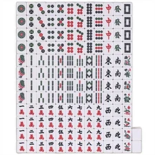 Chinese Mahjong Set, Rouge Prestige, 146 Medium Tiles, Professional Set w/Case