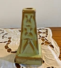 Vintage Frankoma Pottery Bud Vase Oil Derrick Prairie Green #49 EUC