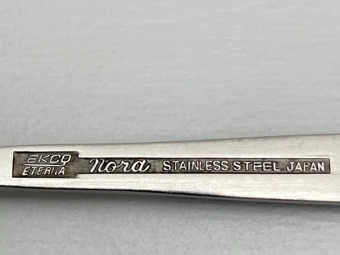 6 cucharas de desierto de acero inoxidable Ekco Eterna NORA Foto 2 de 4