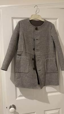 Massimo Dutti Wool Coat Jacket, Size Small