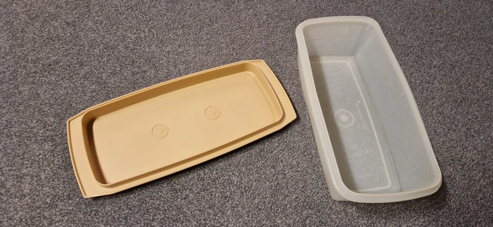 Tupperware Tafelfreund Behälter Kuchen Wurst Käse VINTAGE Tupper Kuchenbehälter - Bild 3 von 4