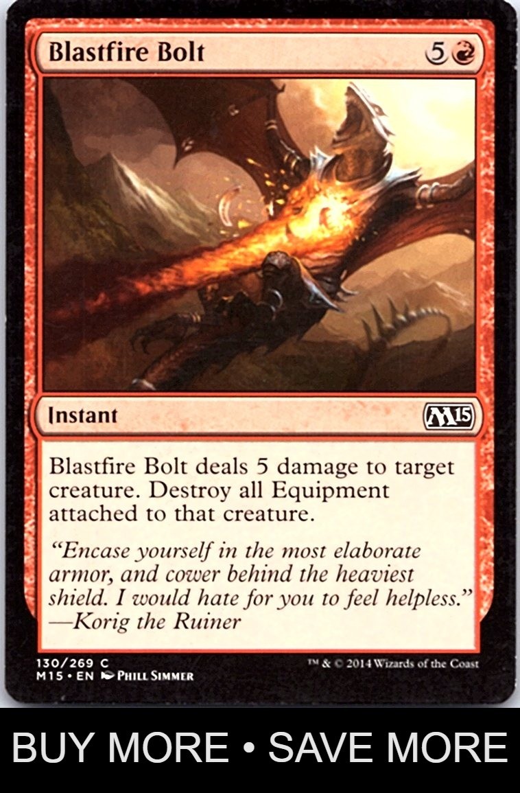 Blastfire Bolt LP Magic 2015 (M15) MTG
