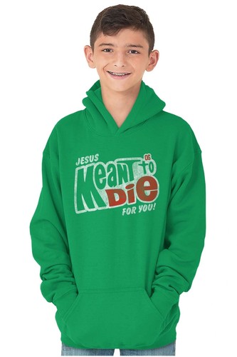 Cool Jesus Religious Christian Faith Gift Youth Hooded Sweatshirt Boy or Girl - Picture 6 of 9