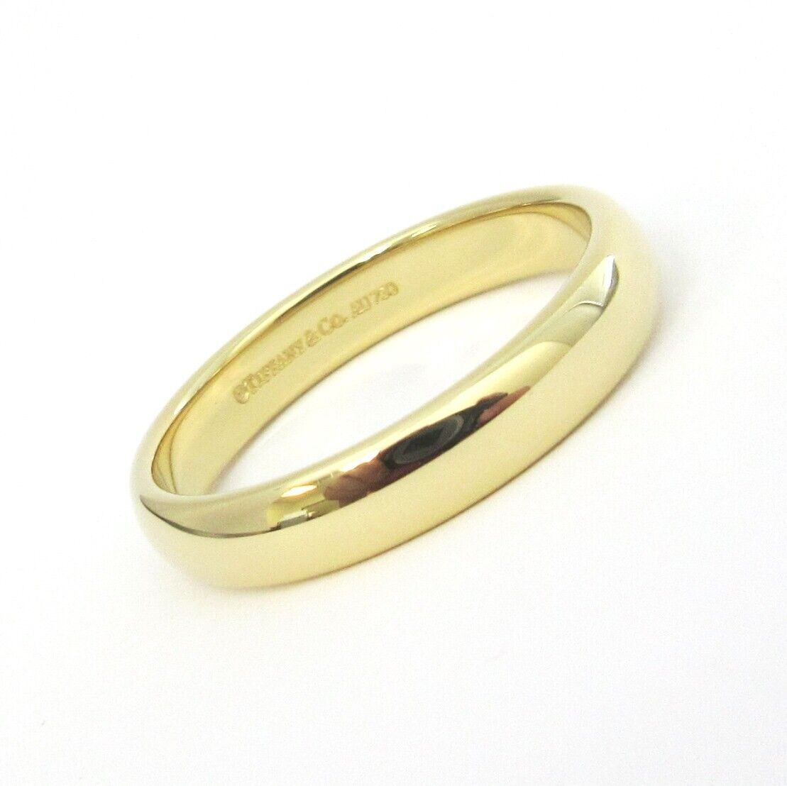 TIFFANY & Co. Forever 18K Gold 4.5mm Lucida Wedding Band TIFFANY & Co. Forever 18K Gold 4.5mm Lucida Wedding Band