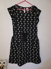 Girls Cat Dress Size 10 Black bow cinched waist pockets nwot b21