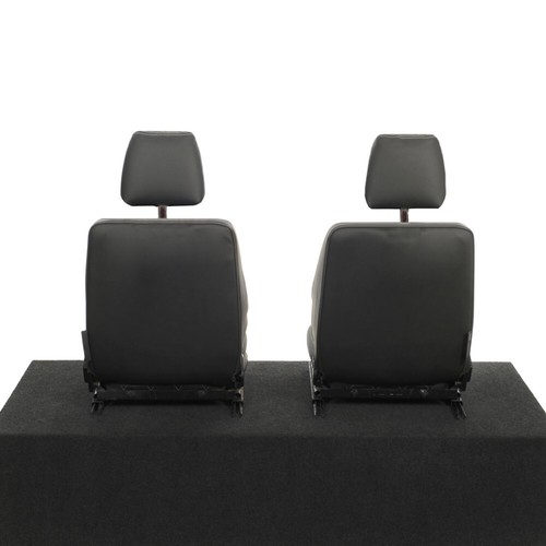FITS LAND ROVER DEFENDER 90 FRONT SEAT COVERS LEATHERETTE (1987-2006) 1158 - Picture 4 of 24